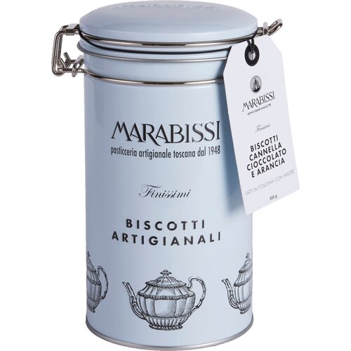  Biscotti v pločevinki &amp;ndash; čokolada in pomaranča - 200 g Slike