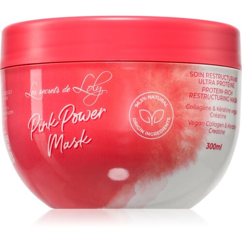Les Secrets De Loly Pink Power Mask obnovitvena maska za valovite in kodraste lase 300 ml Cene