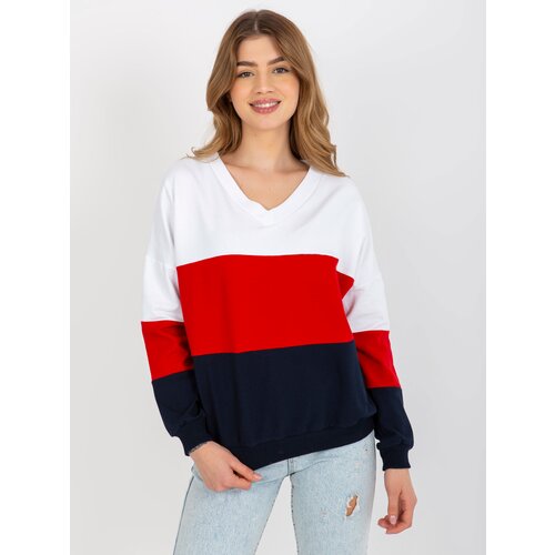 Fashion Hunters Women's Neckline Sweatshirt Rue Paris - Multicolored Slike