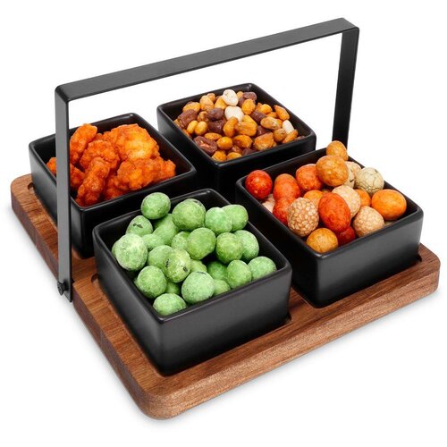Excellent Houseware SET KERAMIČNIH SKLEDIC NA PLADNJU ZA PRIGRIZKE, (21400729) Slike