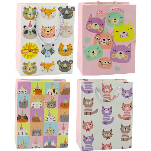  Paper Gift Bag Cats Glitter 23 x 18 x 10.5 cm Slike