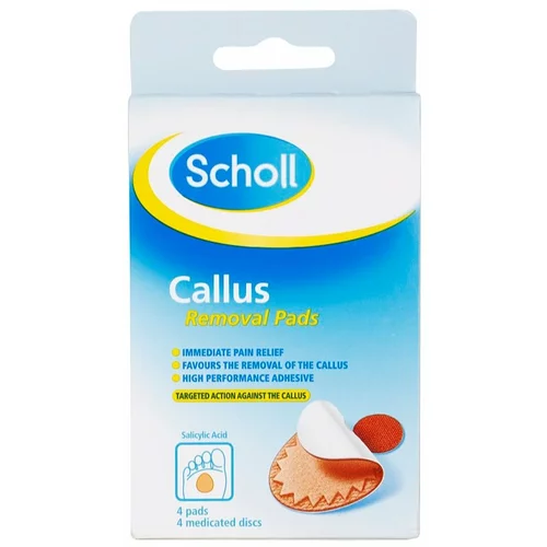 Scholl Callus jastučići za osjetljiva stopala 4 kom