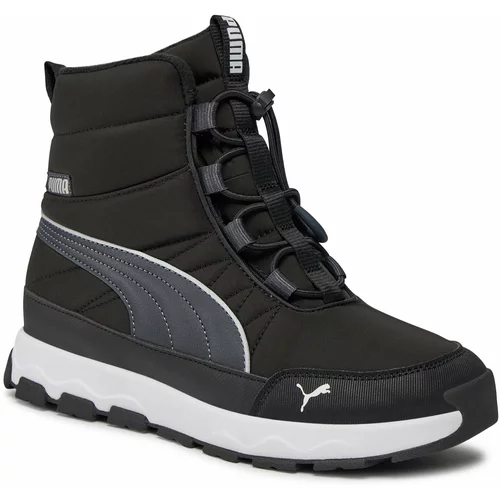 Puma Škornji za sneg Evolve Boot Jr 392644 01 Black-Strong Gray-White