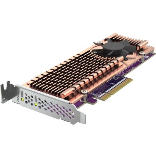 Qnap QM2-2P-384A PCIe raz&scaron;iritvena kartica za M.2 SSD Cene