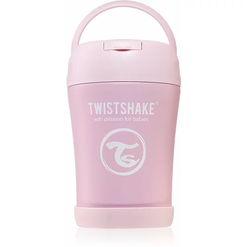Twistshake Stainless Steel Food Container Pink termovka za jesti 350 ml