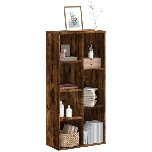 vidaXL Knjižna omara dimljeni hrast 50x25x105 cm inženirski les Cene