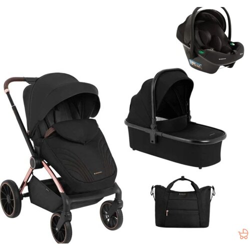 Kikka Boo kara kolica za bebe 3u1 black 0m+ Cene
