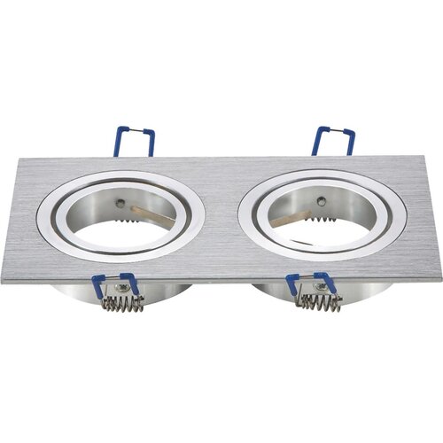 Aigostar Dupli okvir za ugradno svetlo GU10 17,3x9,1 cm matni hrom Slike