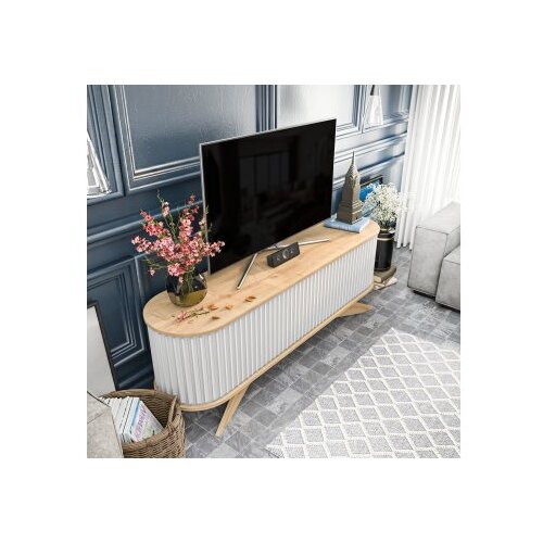 Hanah home polica Za TV Stor - Safir, Belo Slike