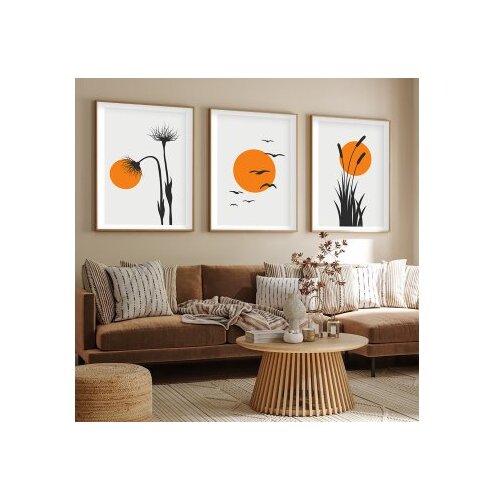 Wallity Dekorativna slika Huhu228, 50x35cm, 3 dijela Cene