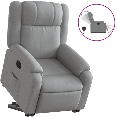 Maison Chic Električni naslanjač - Relax naslanjač s funkcijo vstajanja svetlo siv, (22061123) Cene