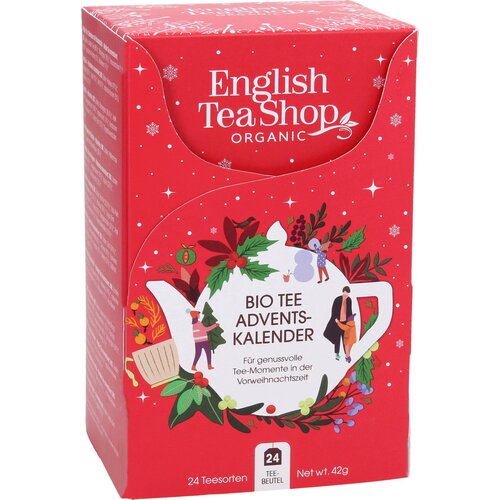 English Tea Shop Bio adventni koledar s čaji, rdeč - 1 k. Cene