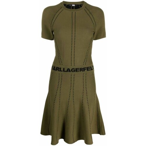 Karl Lagerfeld - - Maslinasta midi haljina Cene