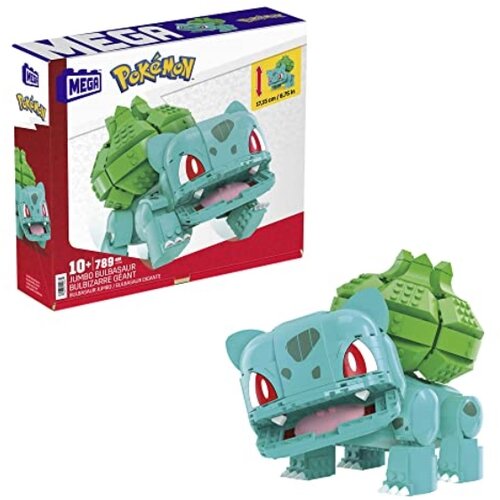Mattel Mega Pokémon Action Figure Gradnja igrač za otroke, Jumbo Bulbasaur s 355 kosov, gradbeni in pozivni, 7 centimetrov, 7 -letna ideja za darilo, (21551195) Cene