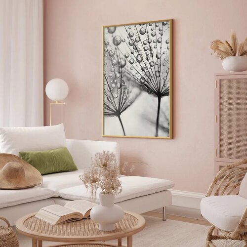  Plakat Macro Dew 29.7x42 Zlatni okvir Cene