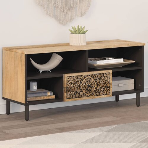 vidaXL TV omarica 100x33x46 cm trden mangov les Cene
