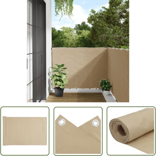  The Living Store Balkonsko platno bež 120x400 cm oksford blago - Balkonsko Platno, (21743058) Cene