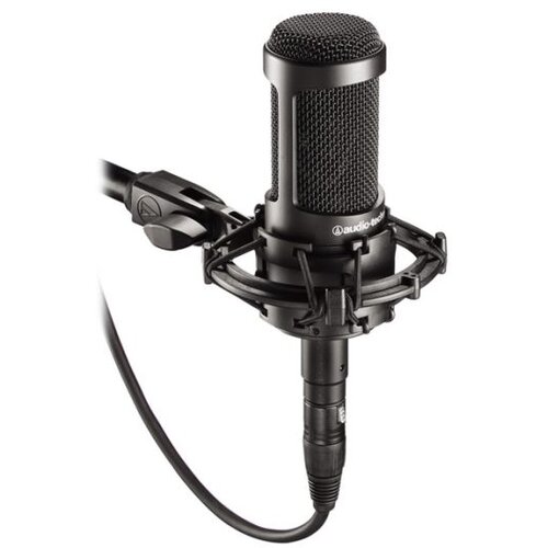 Audio-Technica Kardoidni kondenzatorski studijski mikrofon + držalo (Shock Mount) AT2035 - - Audio-Kondric Slike