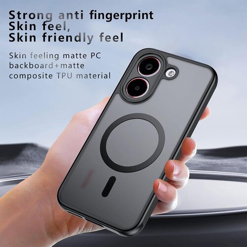 Techsuit PureFrost MagSafe maska za Xiaomi Poco X8 Pro &amp;ndash; matirano crna Slike