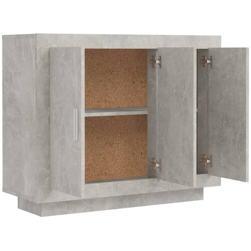  Komoda siva boja betona 92x35x75 cm od konstruiranog drva Slike