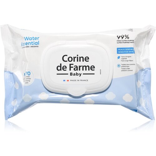 Corine De Farme Water Wipes otro&amp;scaron;ki nežni vlažni robčki 70 kos Slike