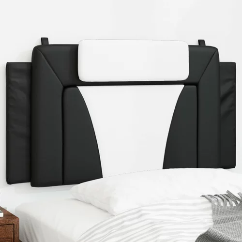 Jastuk za uzglavlje crno-bijeli 100 cm od umjetne kože