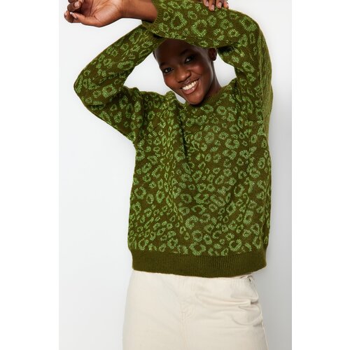 Trendyol Sweater - Khaki - Regular fit Slike
