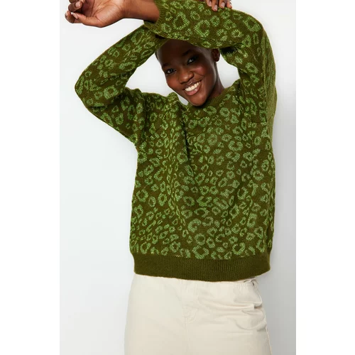 Trendyol Sweater - Khaki - Regular fit