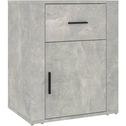 Maison Chic Nočna omarica - Nočna miza betonsko siva 50x36x60 cm inženirski les, (21688199) Slike