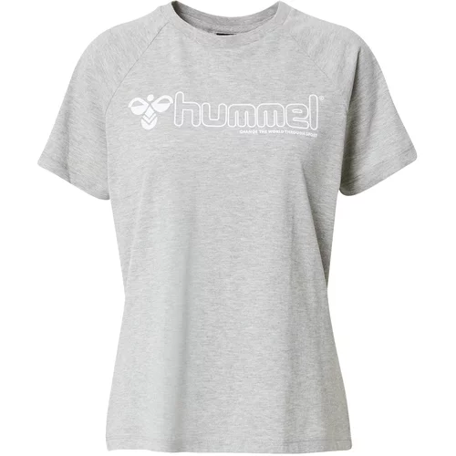 Hummel Funkcionalna majica 'Noni 2.0' siva / bela