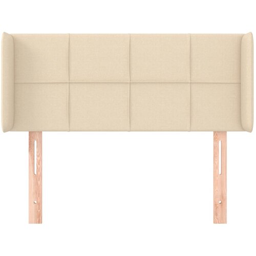  Uzglavlje s u&amp;scaron;ima krem 103x16x78/88 cm od tkanine Slike