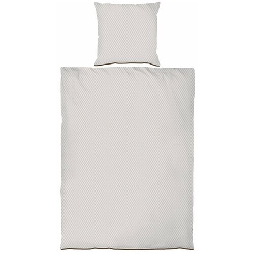 Mette Ditmer Denmark Bež posteljina za krevet za jednu osobu/za produženi krevet od pamučnog satena 140x220 cm Mini – Cijene