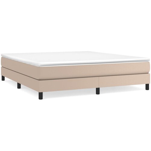  box spring s madracem cappuccino 180x200 cm umjetna koža Slike