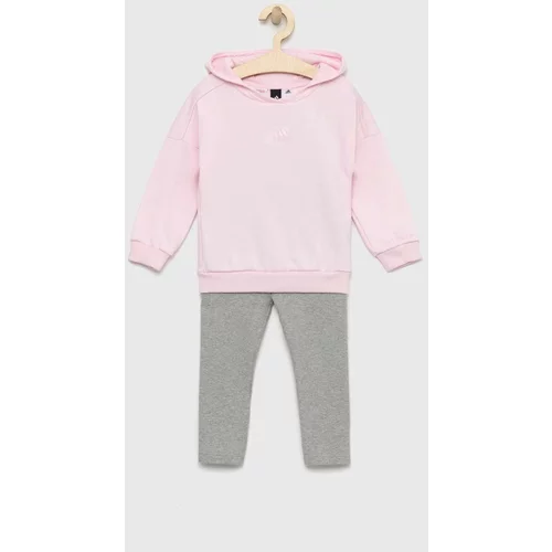 Adidas Dječji komplet IN G HOOD FL boja: ružičasta