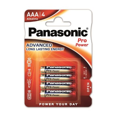 Panasonic baterije LR03PPG/4BP Alkaline Pro Power Slike