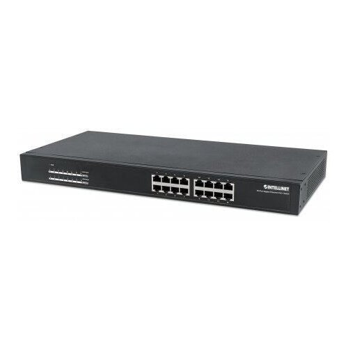 Intellinet 16-Port Gigabit Ethernet PoE+ Switch 560993 Slike