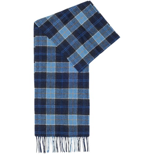 Barbour &amp;Scaron;ali &amp;amp; Rute TARTAN LAMBSWOOL SCARF USC0001 Modra Slike