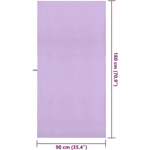VidaXL Sportski Ručnici 2 pcs Ljubičasta 180 x 90 cm Slike