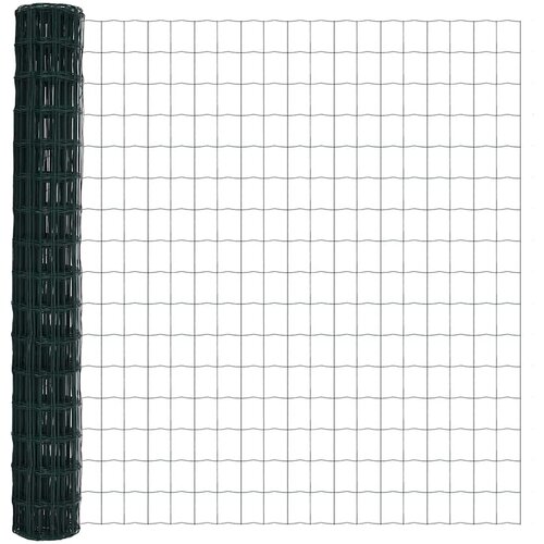 Euro ograda 1,6 x 10 m Željezo prekriveno PVC-om Zelena Slike
