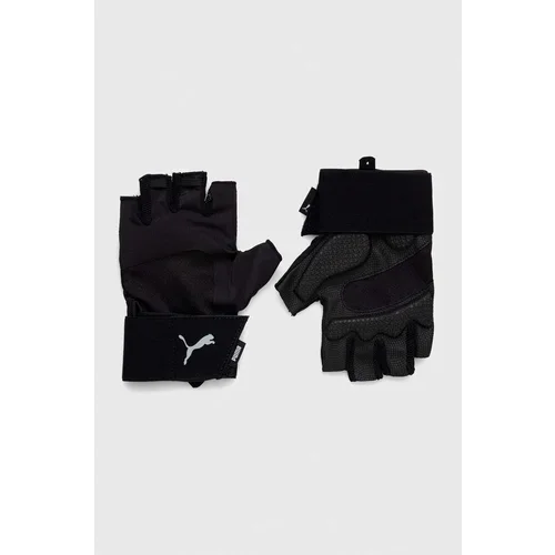 Puma Rokavice Essentials Premium črna barva