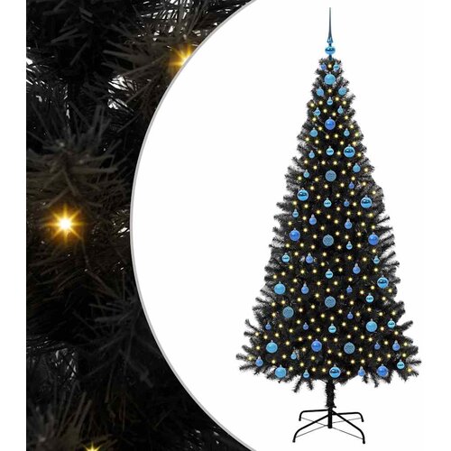  Božićno drvce Crna 210 cm PVC Cijene