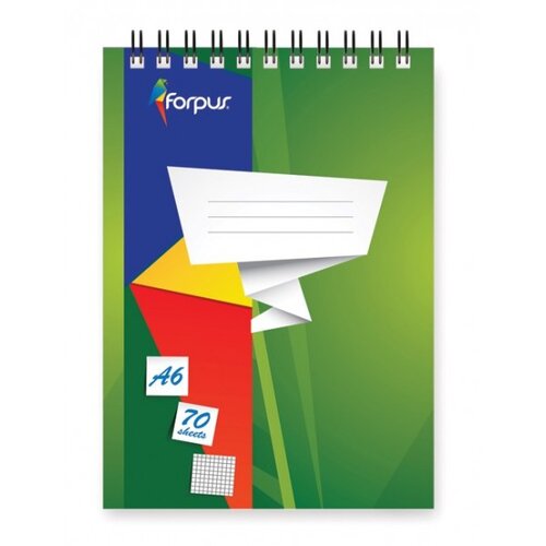 Forpus Zvezek s špiralo zgoraj, A6 mali karo - FO42311 Cene
