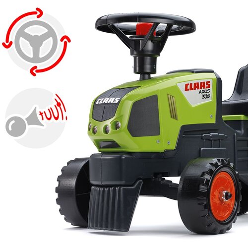 Falk traktor na pedale s prikolicom Class Axos - zeleni 12mj+ Slike