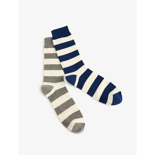 Koton Set of 2 Multicolored Striped Socks Cene