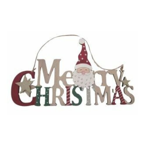 Drveni novogodisnji ukras za zid merry christmas 23xd66375 ( 42/71576 ) Slike