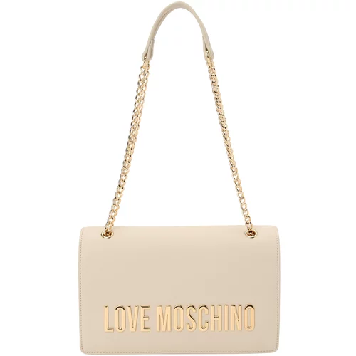 Love Moschino Torba za na rame 'BOLD LOVE' boja pijeska / zlatna
