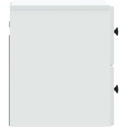  Noćni ormarić za montažu na zid 2 pcs Bijela 34 5 x 33 x 40 cm Slike