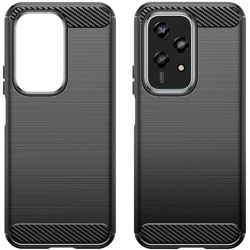 Techsuit Carbon Silicone maska za Honor 200 Lite &amp;ndash; crna Slike