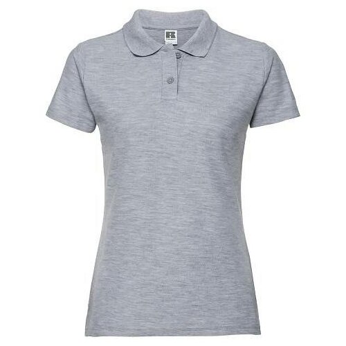 RUSSELL Light Grey Polycotton Polo Women's T-Shirt Cene