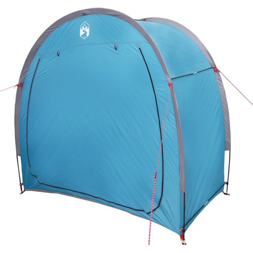 VidaXL Zadnji shranjevalni &amp;scaron;otor s streho Modra 210 x 90 x 174 cm Slike